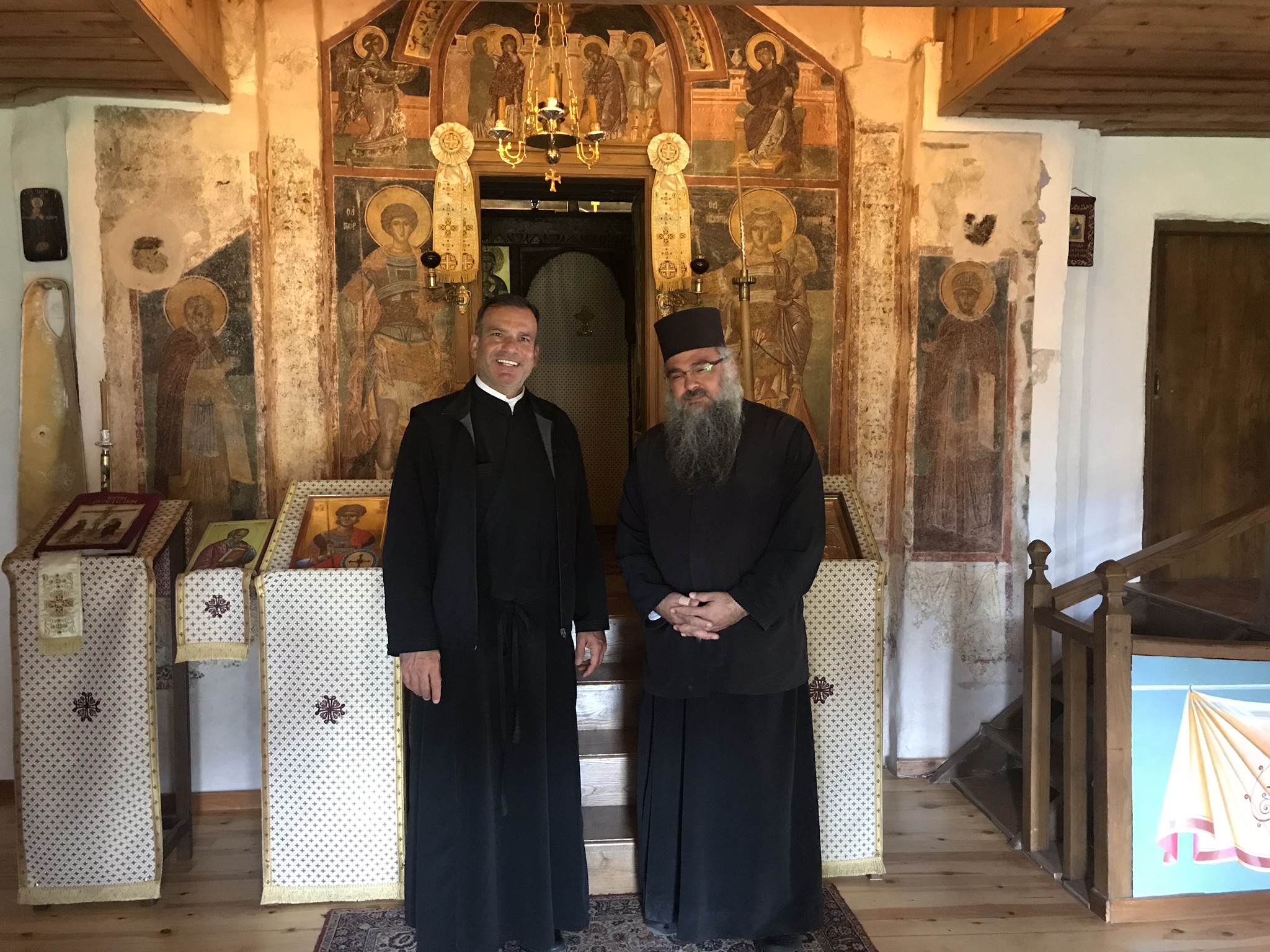 Rt. Rev. Archim. Kyrillos (right) and V. Rev. Fr. Samer Youssef (left)