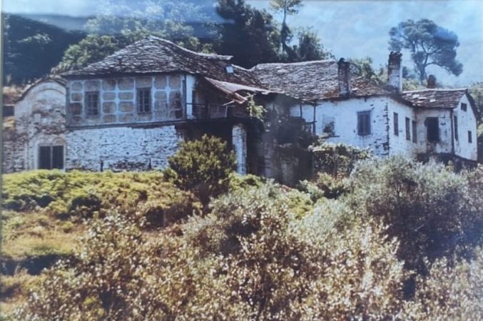 Photo of the kellion's monastic building taken in 1990