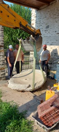 One of the oldest fountain stones in the Holy Mountain